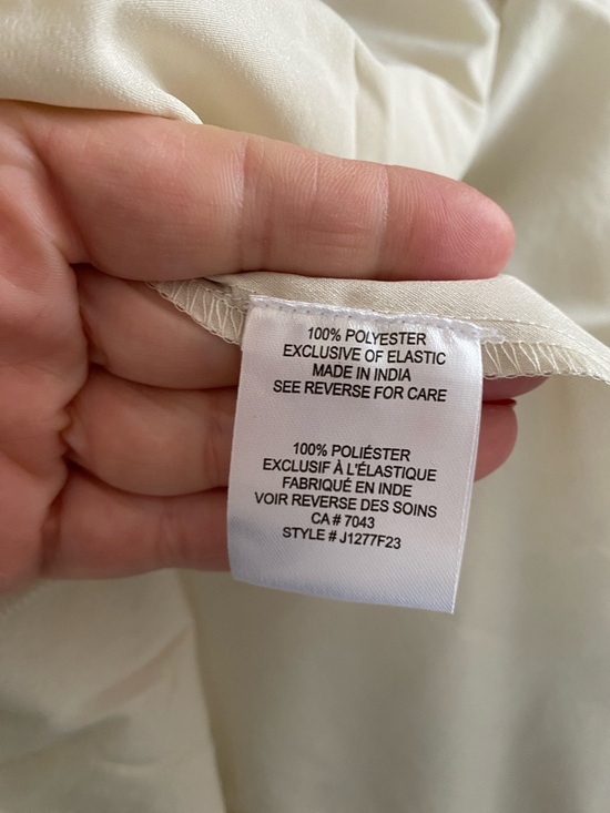 Patrons of Peace Cream Maxi Dress with Smocked Swiss dot tiered long sleeve - Picture 3 of 4